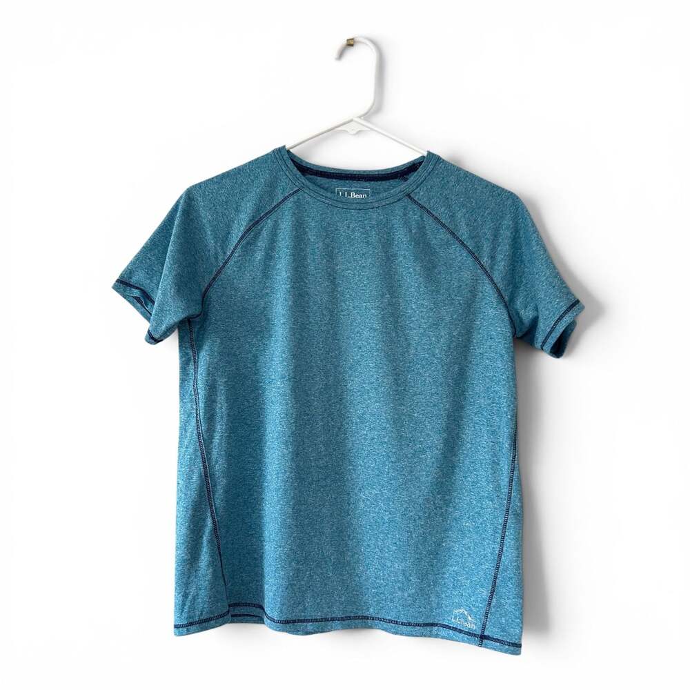 L.L.Bean Kids Performance Athletic T-Shirt Blue Size L 14-16